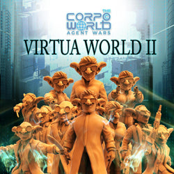 3D Printed Papsikels Sci-Fi Goblin Resistance 2 Set Virtua Corpo World  - 28mm 32mm (Online Only)