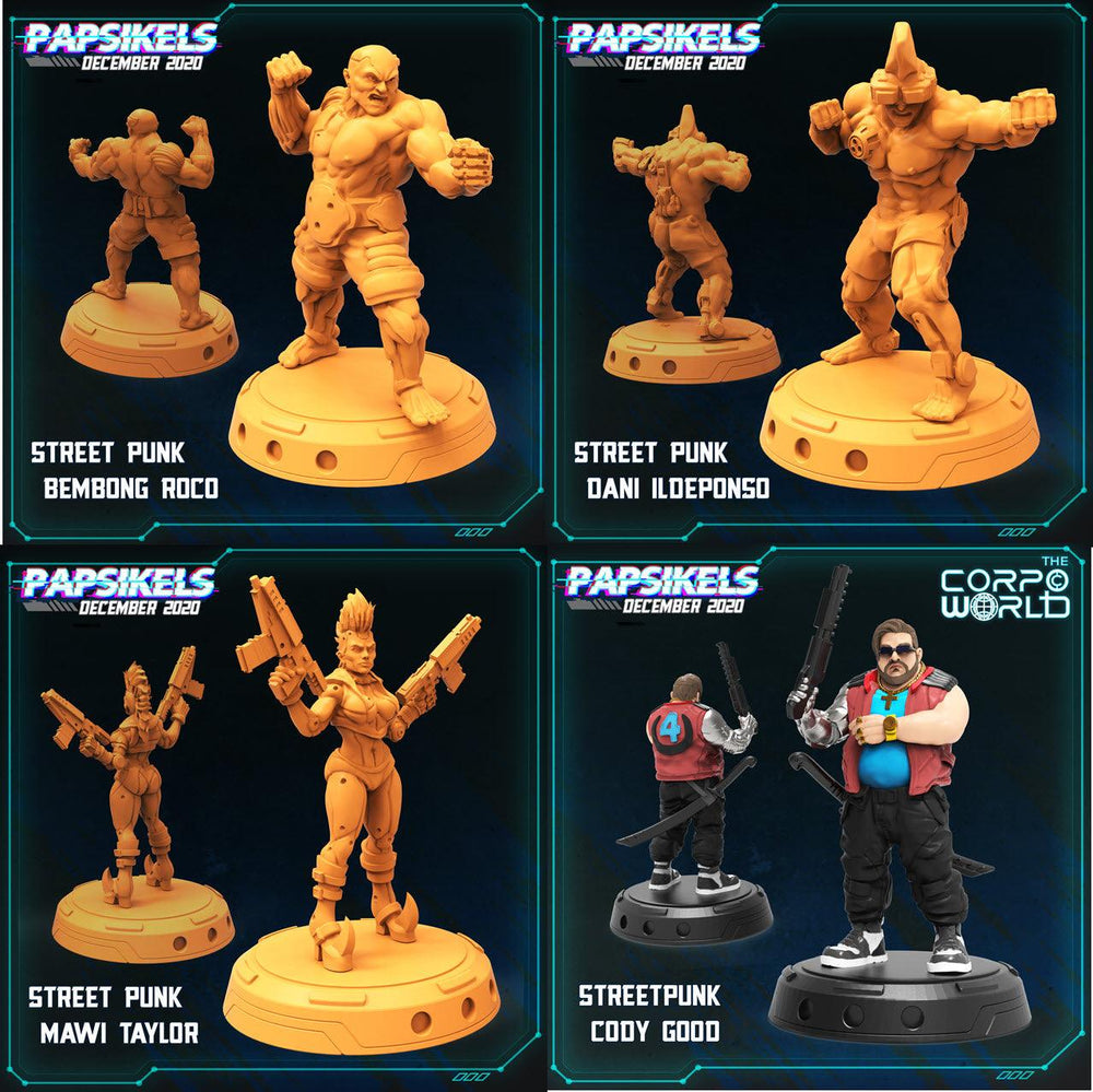 3D Printed Papsikels Street Punks 28mm 32mm (Online Only)