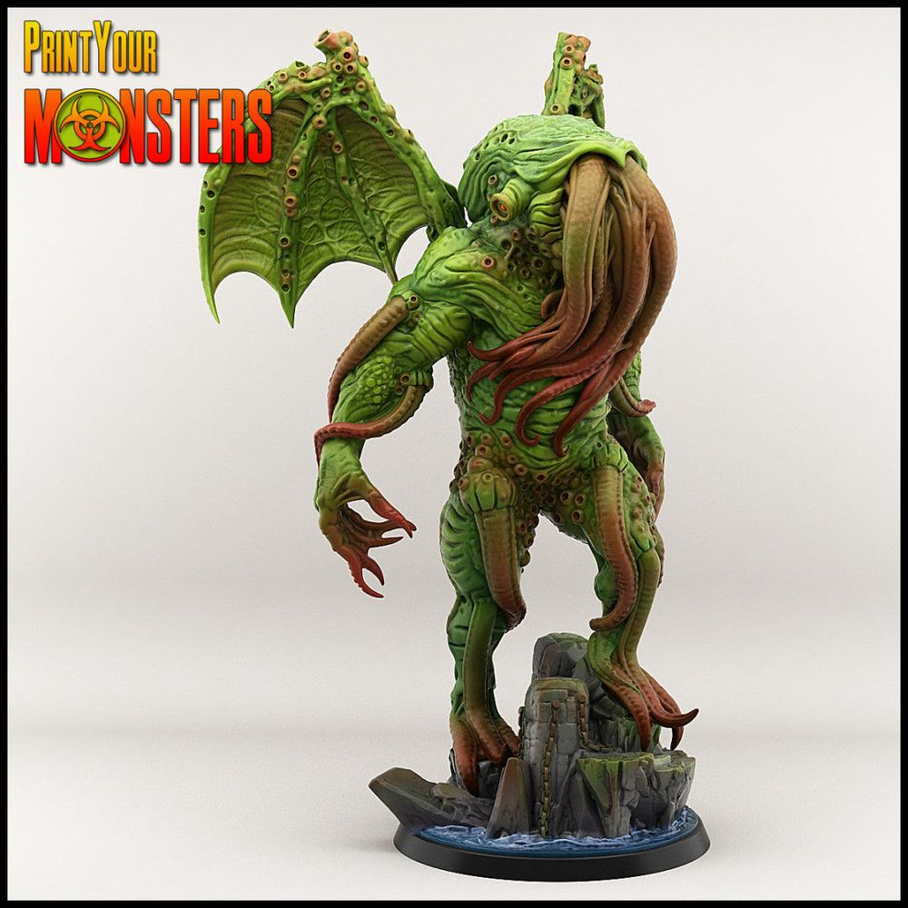 3D Printed Print your Monster Chtulhu 28 32mm D&D (Online Only)
