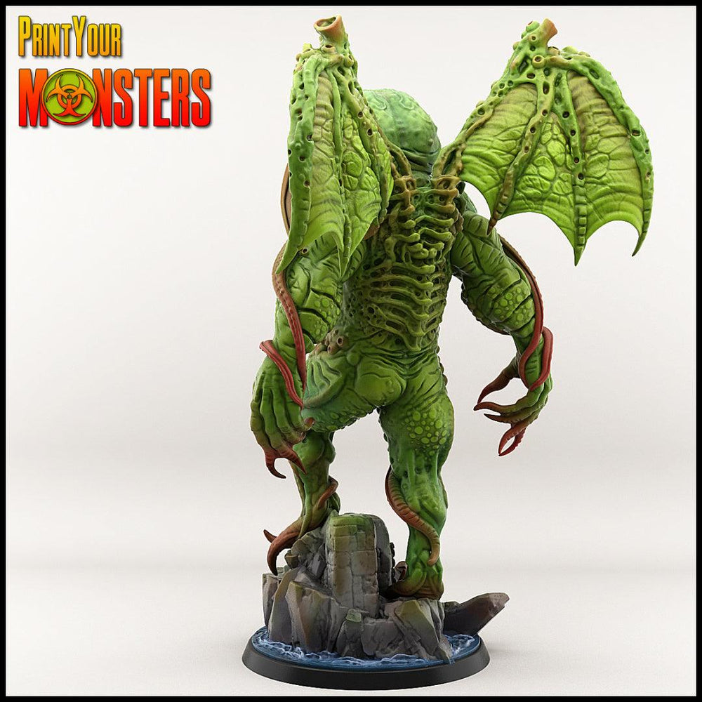 3D Printed Print your Monster Chtulhu 28 32mm D&D (Online Only)