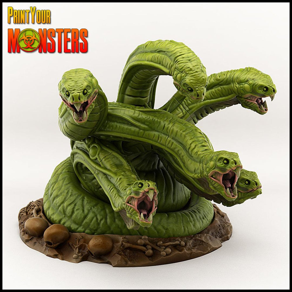 3D Printed Print your Monster Hydra 28 32mm D&D (Online Only)