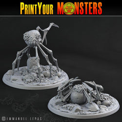 3D Printed Print Your Monsters 2 Bones Spiders Land of Bones Set 28mm - 32mm D&D Wargaming (Online Only)