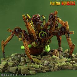 3D Printed Print Your Monsters Giant Mechanic Spiders and Riders The Toxic Rats Domination Set 28mm - 32mm D&D Wargaming (Online Only)