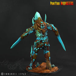 3D Printed Print Your Monsters Giant Sapphire Guardians Legendary Crystal Monsters 28mm - 32mm D&D Wargaming (Online Only)