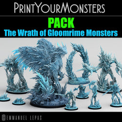 3D Printed Print Your Monsters Ice Portal The Wrath of Gloomrime Monsters Part I Set 28mm - 32mm D&D Wargaming (Online Only)
