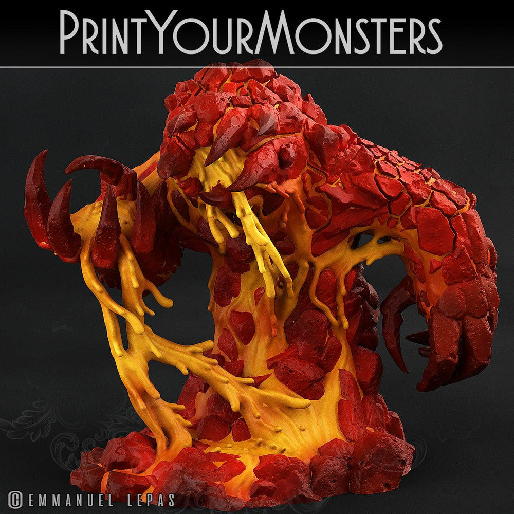 3D Printed Print Your Monsters Infernal Magma Elementals 28mm - 32mm D&D Wargaming (Online Only)