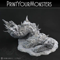 3D Printed Print Your Monsters Lava Worm Total Worms 2 Set 28mm - 32mm D&D Wargaming (Online Only)