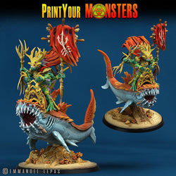 3D Printed Print Your Monsters Mutant Sharks The Searakin Domination Set 28mm - 32mm D&D Wargaming (Online Only)