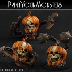 3D Printed Print Your Monsters Pumpkins Attack Pack II Set 28mm - 32mm D&D Wargaming (Online Only)