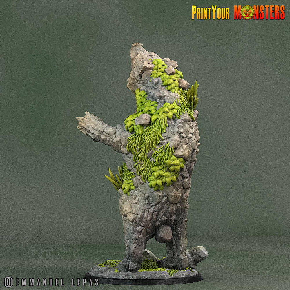 3D Printed Print Your Monsters Rock Bear Rock Monsters From Magic Valley Set 28mm - 32mm D&D Wargaming (Online Only)