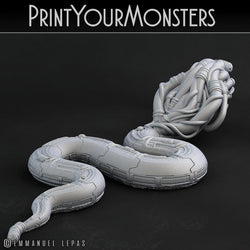 3D Printed Print Your Monsters Sentinel Viper Total Serpents 28mm - 32mm D&D Wargaming (Online Only)