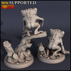 3D Printed Print Your Monsters Small Frog Set Swamp Invasion 28mm - 32mm D&D Wargaming (Online Only)