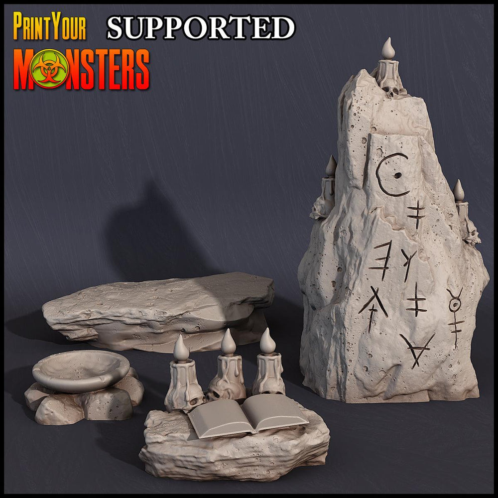 3D Printed Print Your Monsters Witches Pack Full Set 28mm - 32mm D&D Wargaming (Online Only)