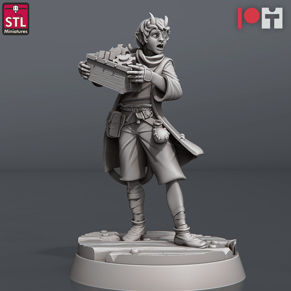 3D Printed STL Miniatures Airship Crew Set 28 - 32mm War Gaming D&D (Online Only)