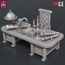 3D Printed STL Miniatures Airship Crew Set 28 - 32mm War Gaming D&D (Online Only)