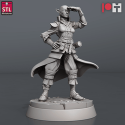 3D Printed STL Miniatures Airship Crew Set 28 - 32mm War Gaming D&D (Online Only)