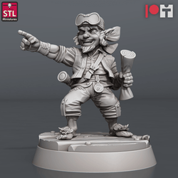 3D Printed STL Miniatures Airship Crew Set 28 - 32mm War Gaming D&D (Online Only)