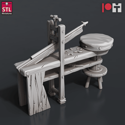 3D Printed STL Miniatures Arrows And Bow Maker Set 28 - 32mm War Gaming D&D (Online Only)