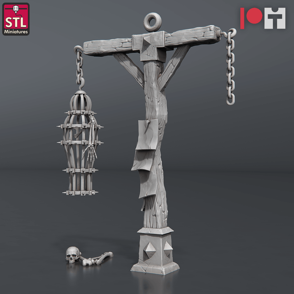 3D Printed STL Miniatures Bugbear Hangman 28 - 32mm War Gaming D&D (Online Only)