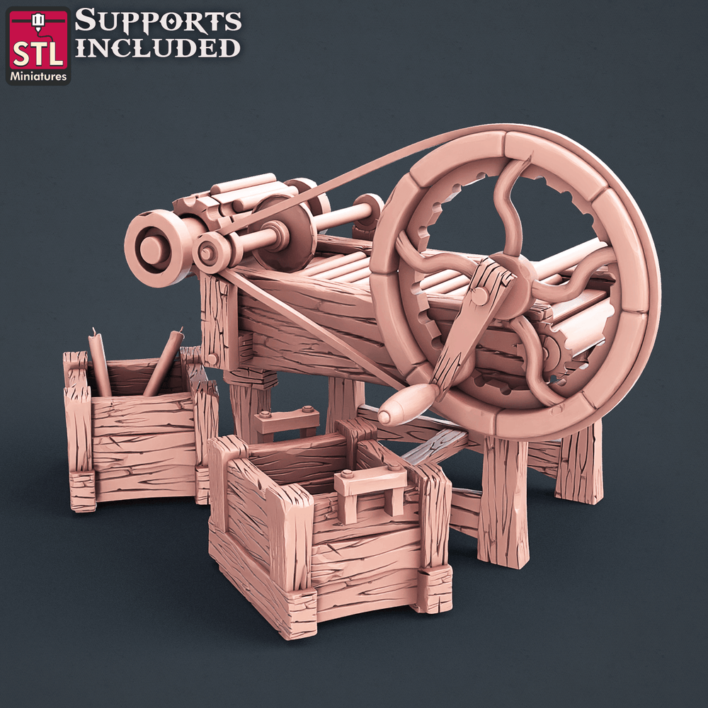 3D Printed STL Miniatures Candle Maker Set Fantasy NPC 2 | 28 - 32mm War Gaming D&D (Online Only)