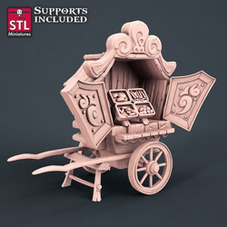 3D Printed STL Miniatures Carnival Set 28mm - 32mm War Gaming D&D (Online Only)