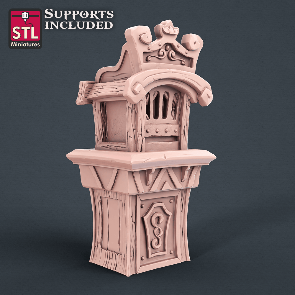 3D Printed STL Miniatures Carnival Set 28mm - 32mm War Gaming D&D (Online Only)