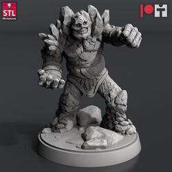 3D Printed STL Miniatures Coal Golems 28 - 32mm War Gaming D&D (Online Only)