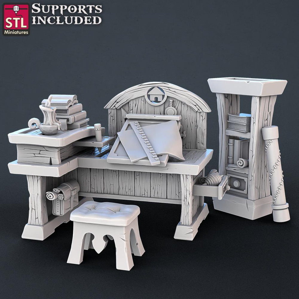3D Printed STL Miniatures Constructors Set 28 - 32mm War Gaming D&D (Online Only)