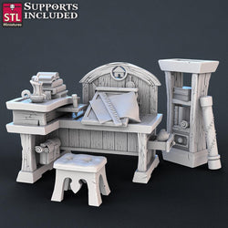 3D Printed STL Miniatures Constructors Set 28 - 32mm War Gaming D&D (Online Only)