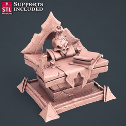 3D Printed STL Miniatures Darkwizard Set 28mm - 32mm War Gaming D&D (Online Only)