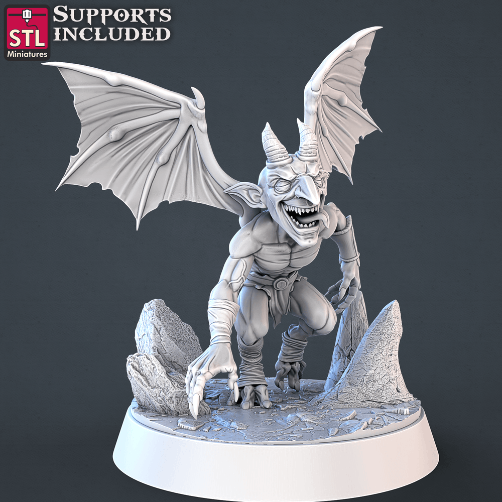 3D Printed STL Miniatures Demons Set | 28 - 32mm War Gaming D&D (Online Only)