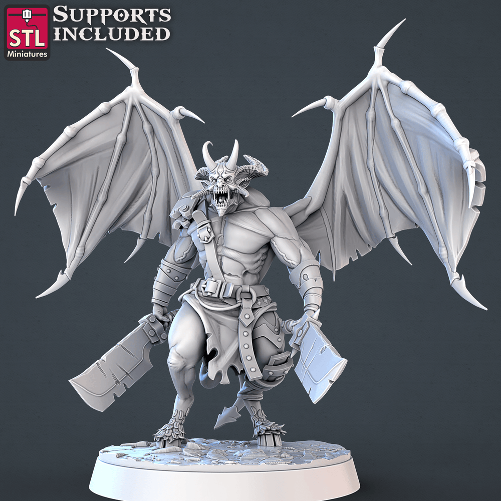 3D Printed STL Miniatures Demons Set | 28 - 32mm War Gaming D&D (Online Only)