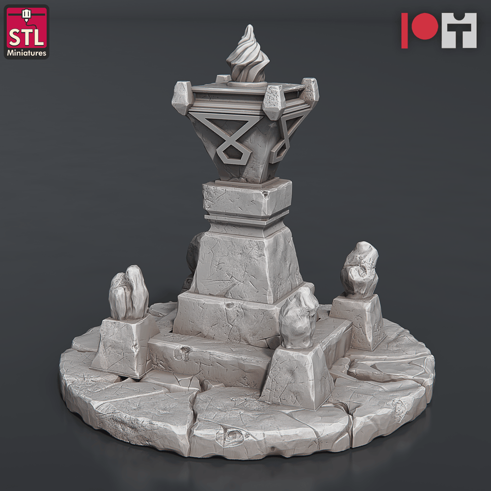 3D Printed STL Miniatures Dwarven Camp Set 28 - 32mm War Gaming D&D (Online Only)