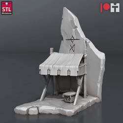 3D Printed STL Miniatures Dwarven Camp Set 28 - 32mm War Gaming D&D (Online Only)