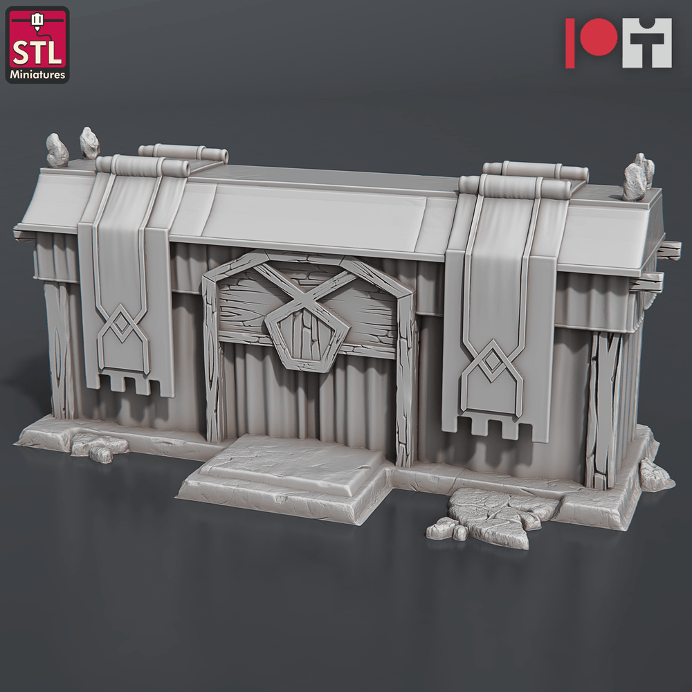 3D Printed STL Miniatures Dwarven Camp Set 28 - 32mm War Gaming D&D (Online Only)