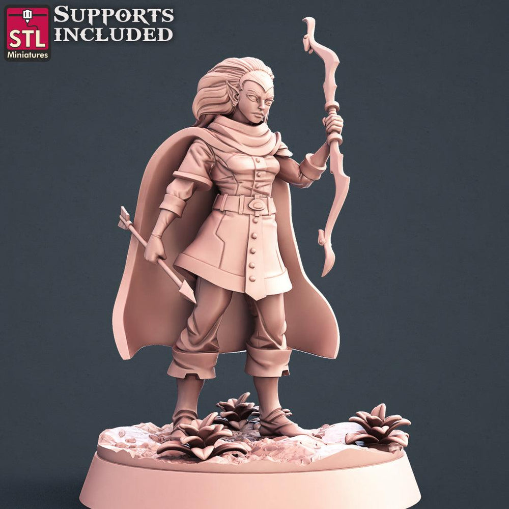 3D Printed STL Miniatures Elf Archers Set 28 - 32mm War Gaming D&D (Online Only)