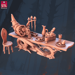 3D Printed STL Miniatures Elf Camp Set 28 - 32mm War Gaming D&D (Online Only)