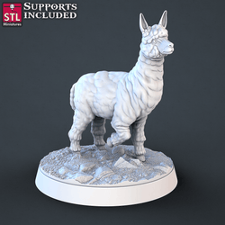 3D Printed STL Miniatures Farm Animals Set | 28 - 32mm War Gaming D&D (Online Only)