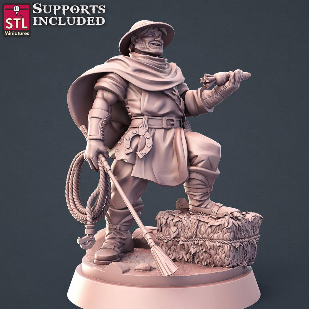 3D Printed STL Miniatures Horse Trainer Set Fantasy NPC 2 | 28 - 32mm War Gaming D&D (Online Only)