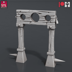 3D Printed STL Miniatures Jail Set 28 - 32mm War Gaming D&D (Online Only)