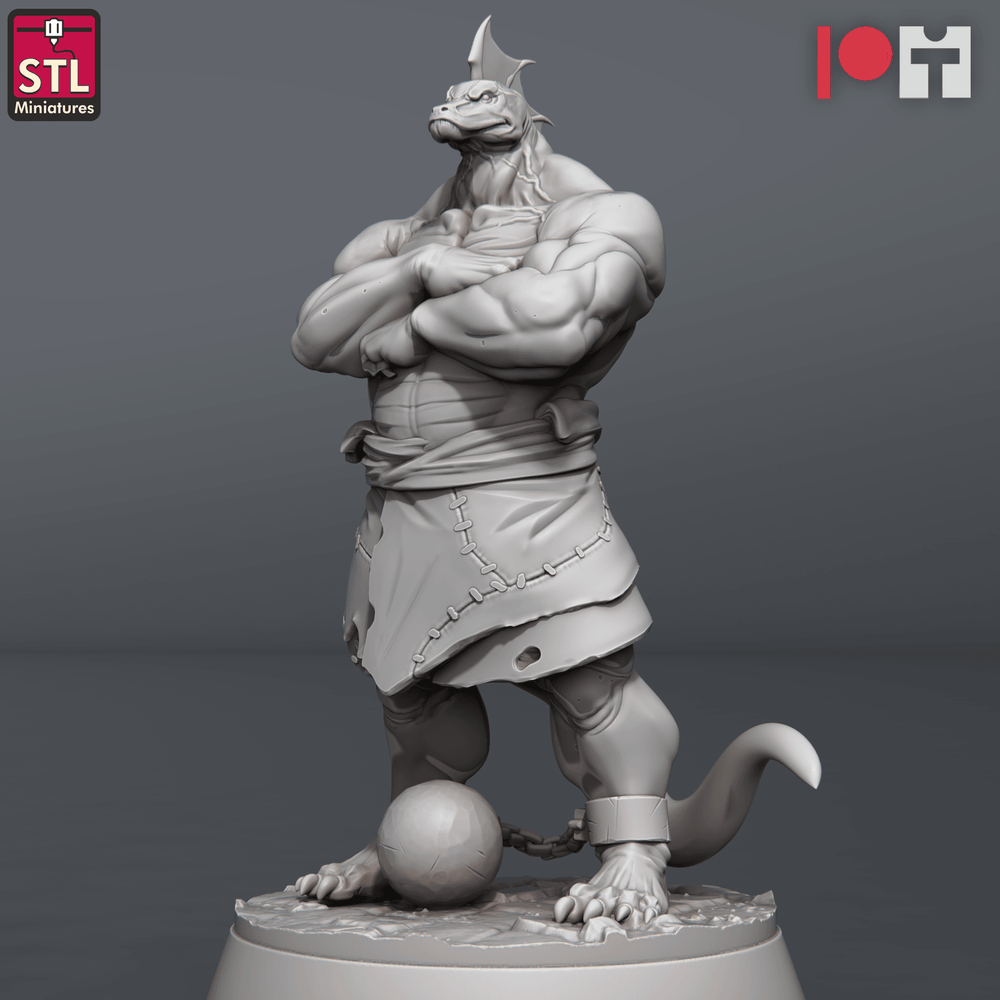 3D Printed STL Miniatures Jail Set 28 - 32mm War Gaming D&D (Online Only)