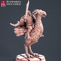 3D Printed STL Miniatures Kenku Set 28 - 32mm War Gaming D&D (Online Only)