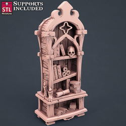 3D Printed STL Miniatures Librarian Set 28mm - 32mm War Gaming D&D (Online Only)
