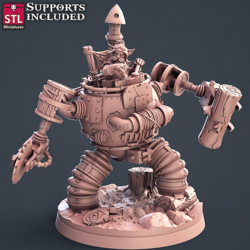 3D Printed STL Miniatures Lumberjack Set 28mm - 32mm War Gaming D&D (Online Only)