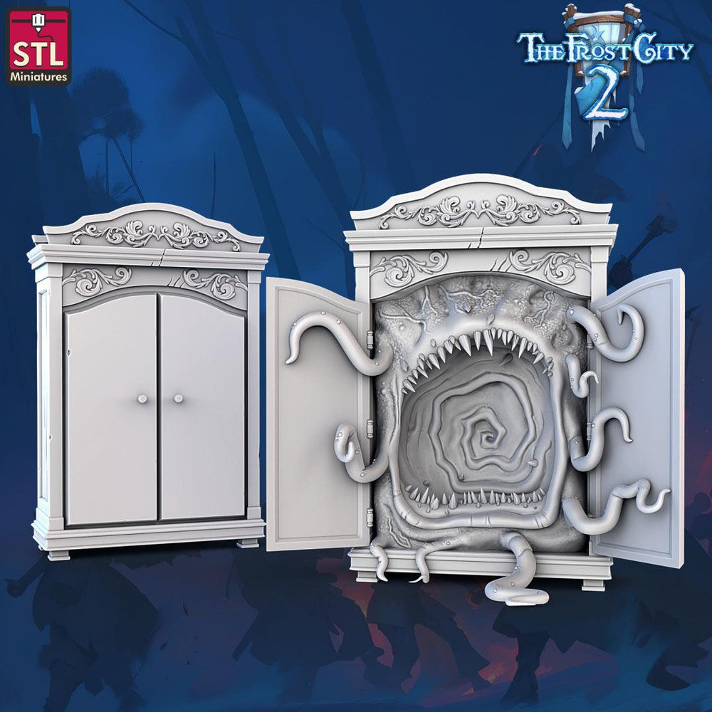 3D Printed STL Miniatures Mimics Set The Frost City 2 28 - 32mm War Gaming D&D (Online Only)
