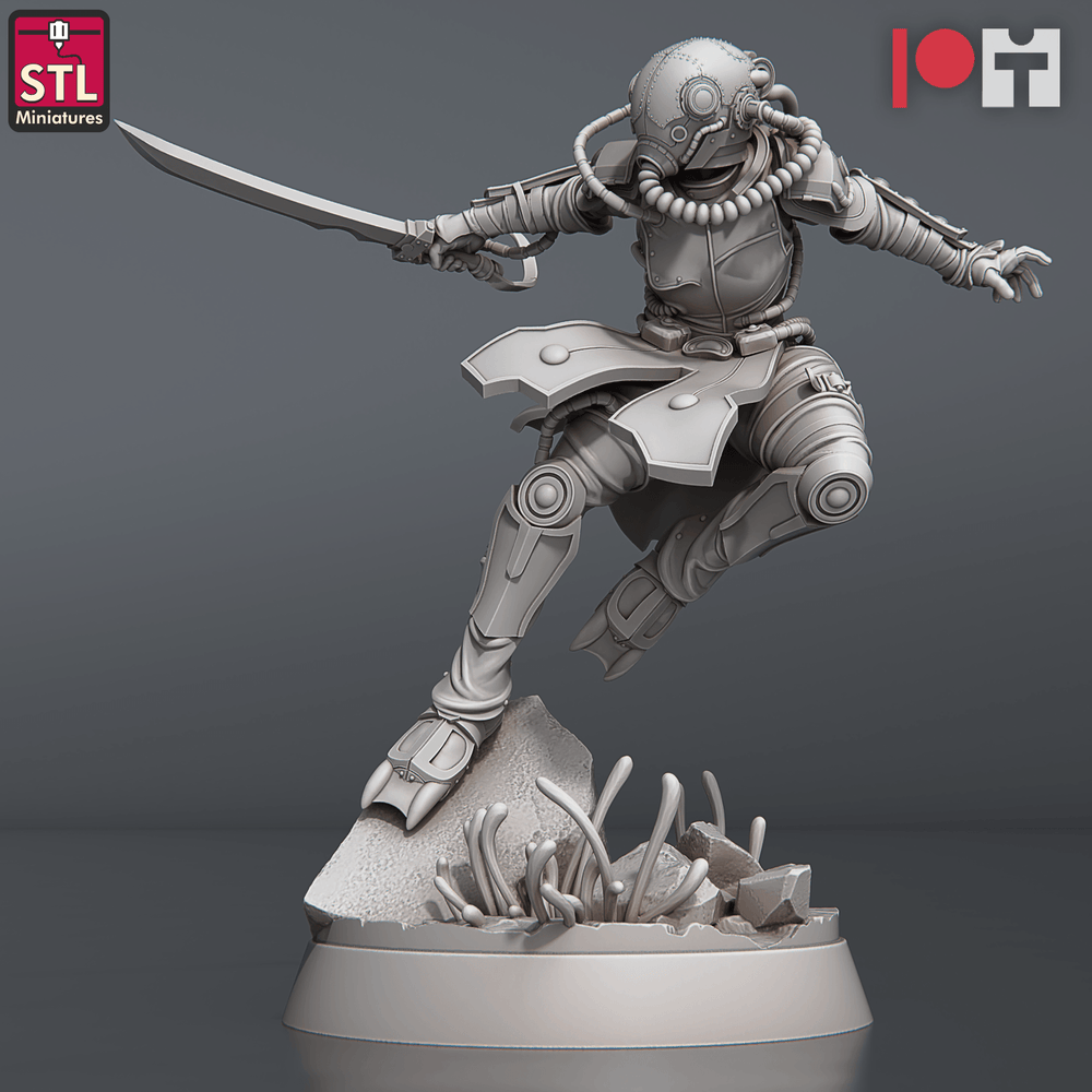 3D Printed STL Miniatures NeverDawn Deep Scout Set 28 - 32mm War Gaming D&D (Online Only)