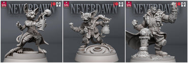 3D Printed STL Miniatures Neverdawn Stein Gang 28 - 32mm War Gaming D&D (Online Only)