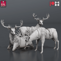 3D Printed STL Miniatures Nobles Set 28 - 32mm War Gaming D&D (Online Only)