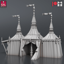 3D Printed STL Miniatures Nobles Set 28 - 32mm War Gaming D&D (Online Only)