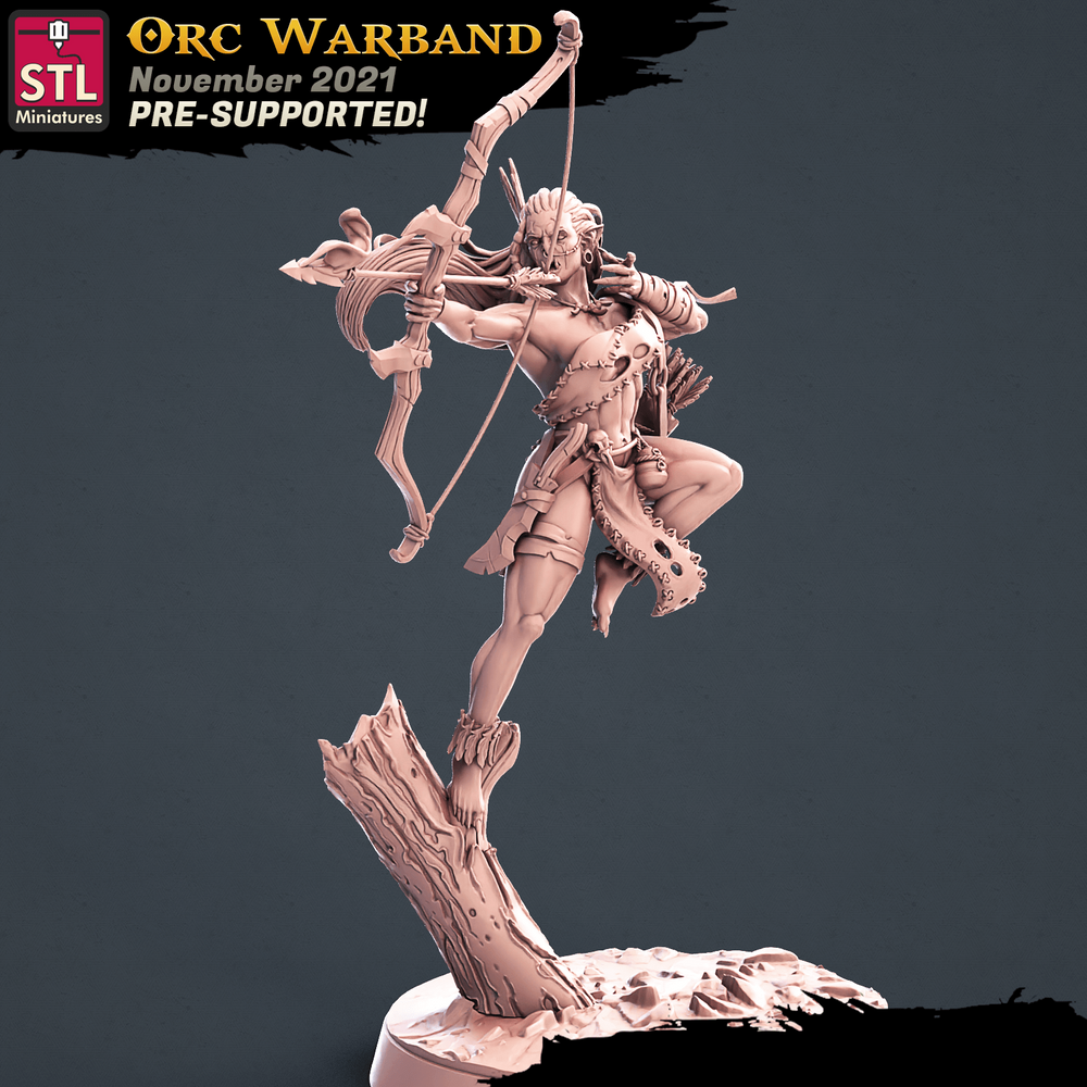 3D Printed STL Miniatures Orc Warband Set 28 - 32mm War Gaming D&D (Online Only)
